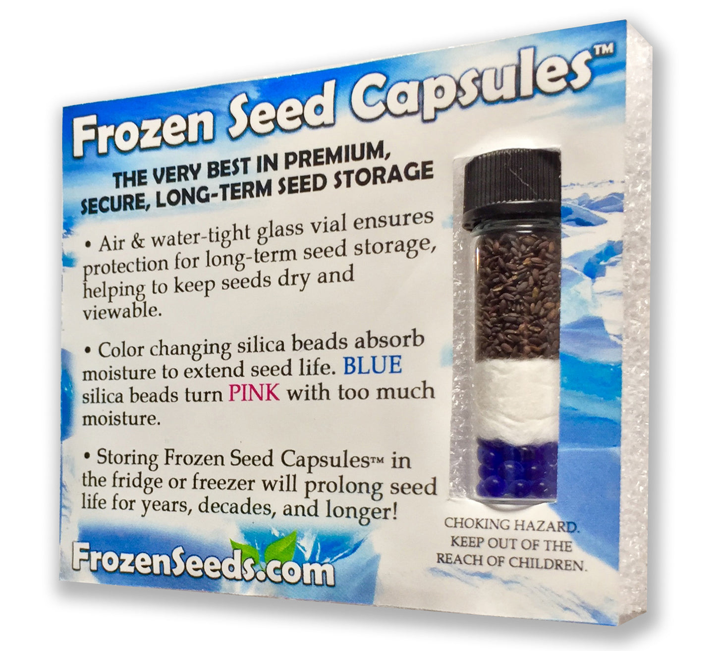 Frozen Seed Capsules™ 'Do-It-Yourself' DIY Small Seed Storage Capsules - Ideal for Small Seeds - The Very Best in Proper Long-term Seed Storage