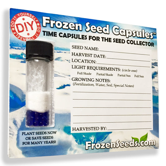 Frozen Seed Capsules™ 'Do-It-Yourself' DIY Small Seed Storage Capsules - Ideal for Small Seeds - The Very Best in Proper Long-term Seed Storage